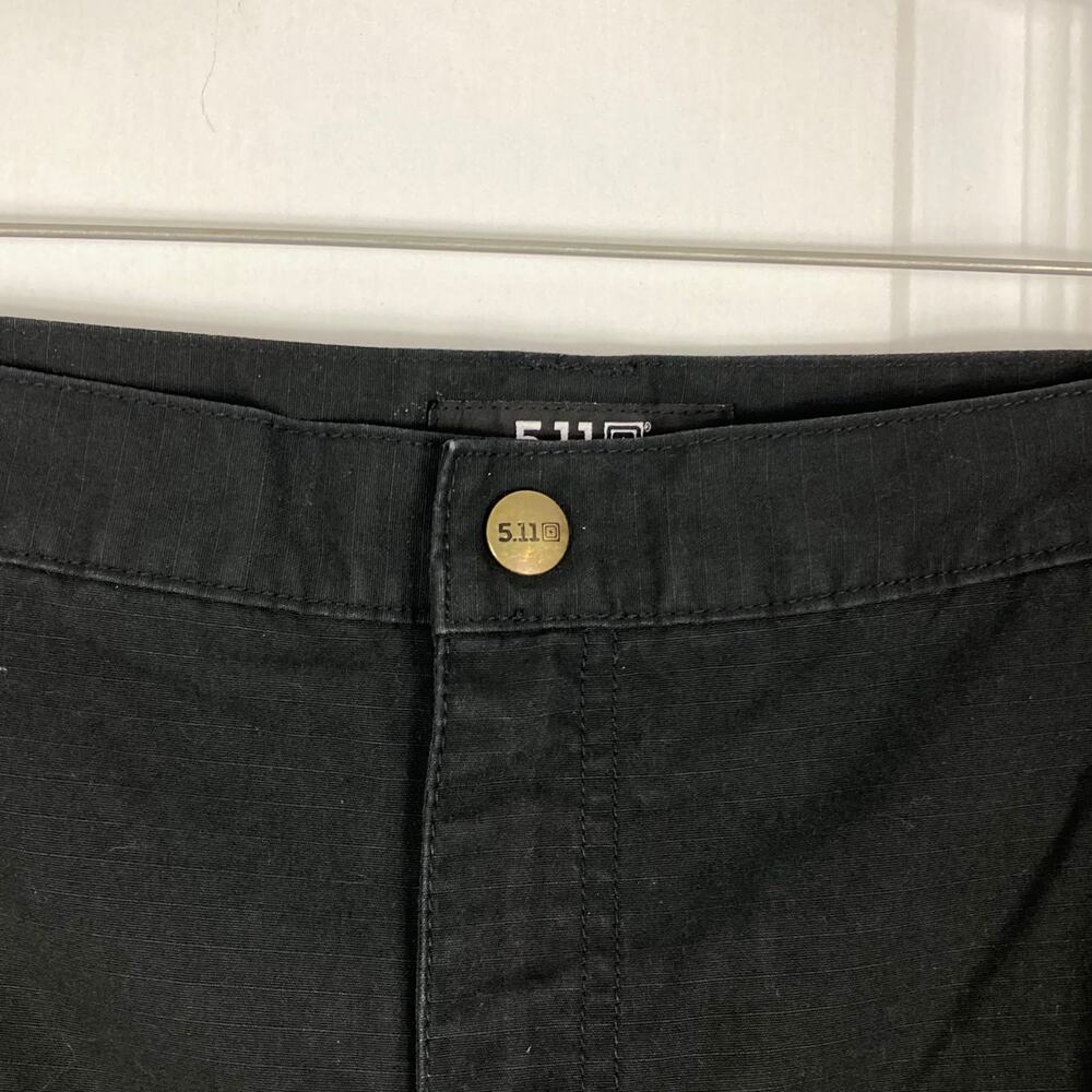 5.11 TACTICAL SERIES Pant 52 Mens Black Cargo Regular-Fit Ripstop Resistant - Picture 5 of 16